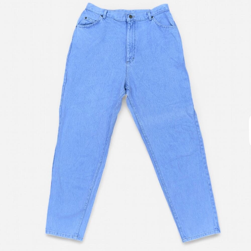 Lee Vintage Light Wash Tapered High Rise Jeans